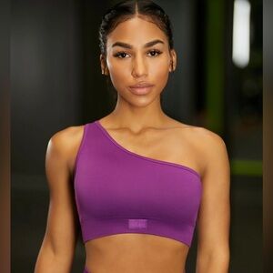 BO&TEE One Shoulder Sports Bra